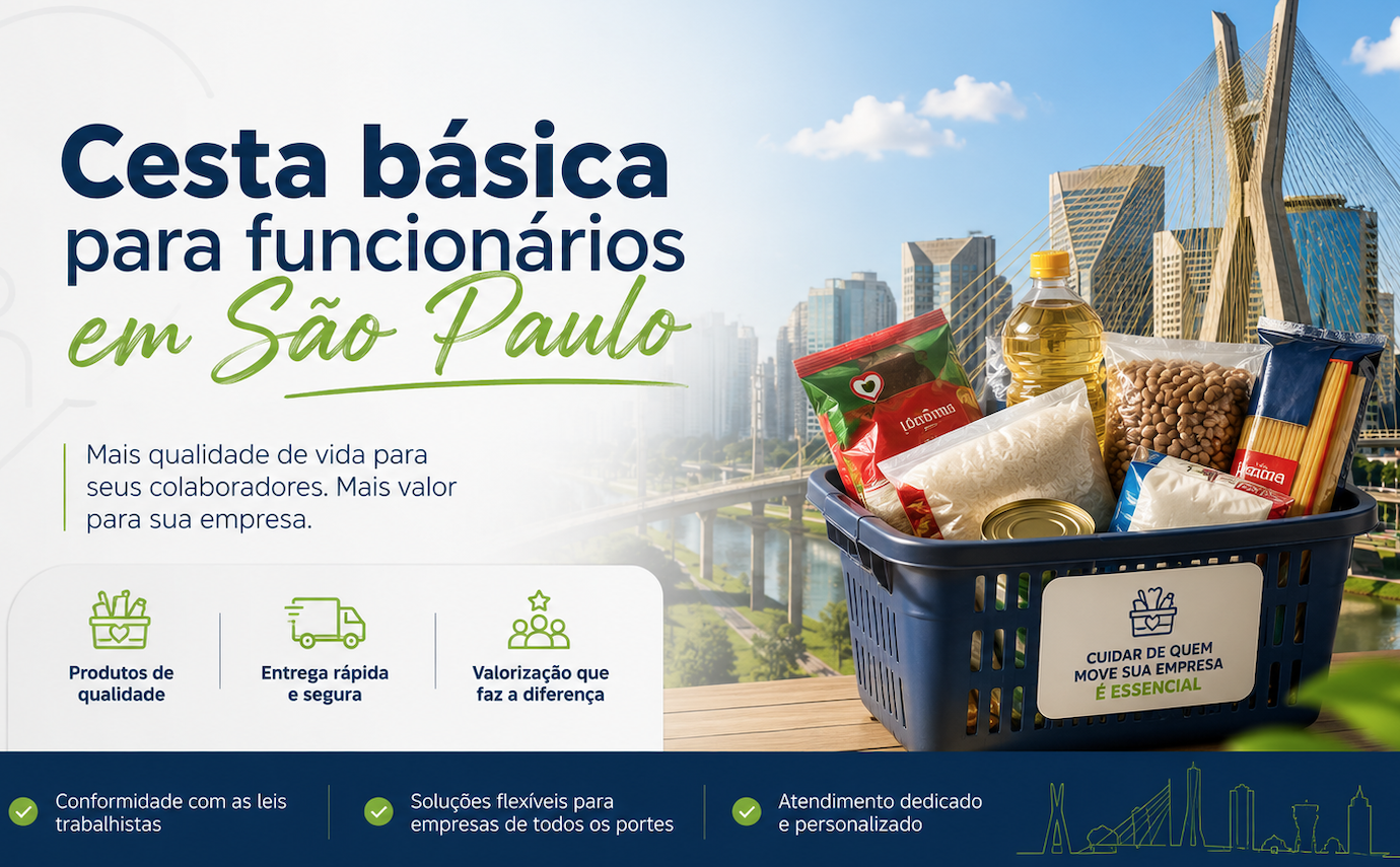 Cesta básica para funcionários em São Paulo