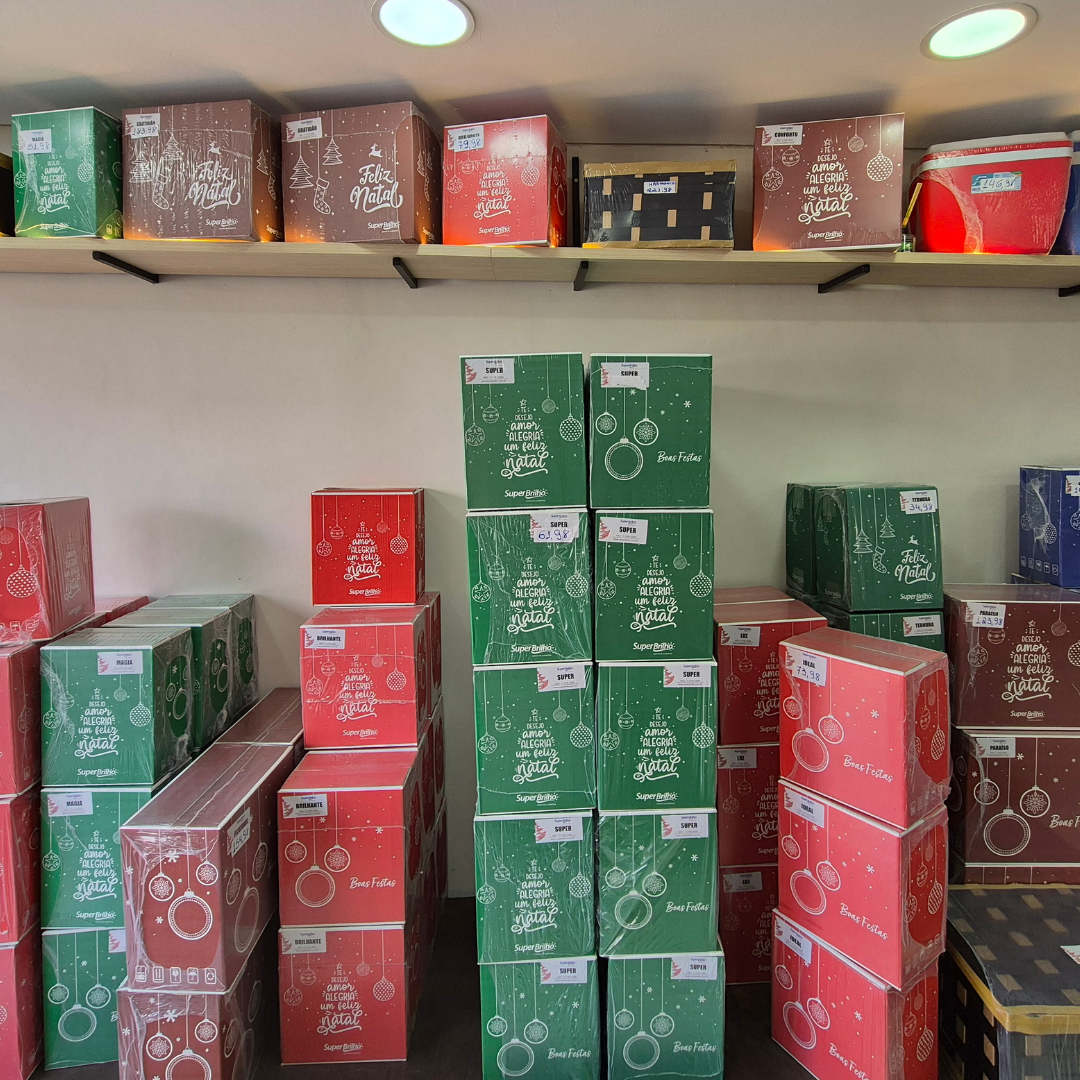 Cestas de Natal disponíveis no Empório